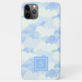 Niedliche Regenwolken Personalisiert Monogramm Case-Mate iPhone Hülle