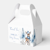 Niedliche Reh Winter Jungs Baby Dusche Gefallen Geschenkschachtel (Vorderseite)
