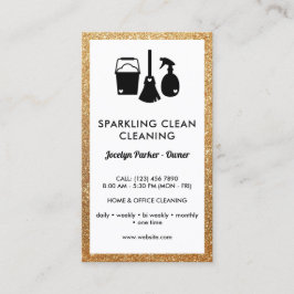 Niedliche Reinigung liefert Imitate Gold Glitzer C Visitenkarte