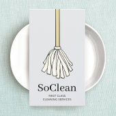 Niedliche Reinigungsdienste für Haushaltshäuser Ca Visitenkarte