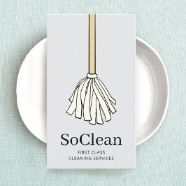 Niedliche Reinigungsdienste für Haushaltshäuser Ca Visitenkarte