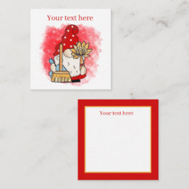 niedliche Reinigungsfirmen ergänzen Text-gnome Mitteilungskarte