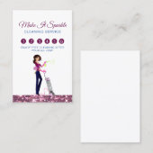 Niedliche Reinigungskarte Visitenkarte (Vorne/Hinten)