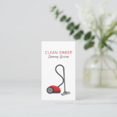 Niedliche Reinigungsservice Vakuumversorgung Visitenkarte (Stehend Vorderseite)