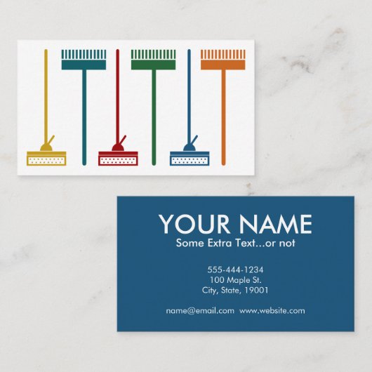 Niedliche Reinigungsservice - Visitenkarten Visitenkarte (Vorne/Hinten)