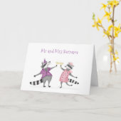 Niedliche Rennpferde Karte (Gelbe Blume)