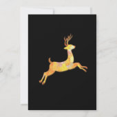 Niedliche Rentier Couple Winter Wedding Einladung (Rückseite)