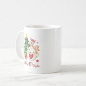 Niedliche Rentier Weihnachtsfeier Tasse (Vorderseite Links)