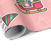 Niedliche Rentier & Weihnachtsfeiertage Geschenkpapier (Rolleneckpunkt)