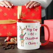 Niedliche Rentier Weihnachtsjubelesse Tasse