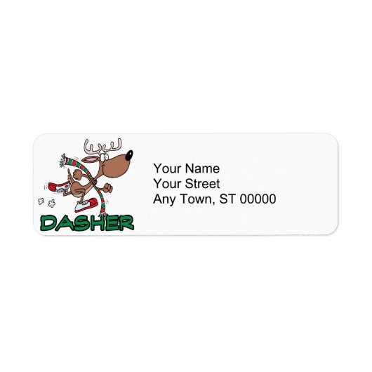 niedliche Rentiere DASHER Cartoon (Vorne)