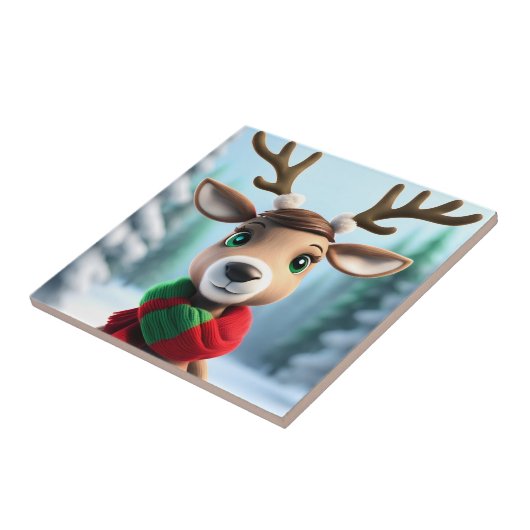 Niedliche Rentiere Fliese (Seite)