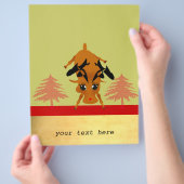 Niedliche Rentiere Flyer (Hand)