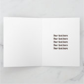 Niedliche Rentiere "Frohe Weihnachten, Hirsche" Karte (Innenseite)