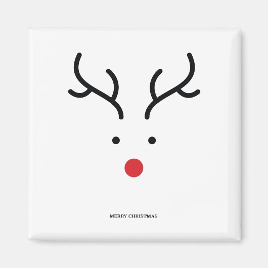 Niedliche Rentiere für Weihnachten. Magnet (Vorne)
