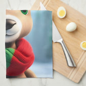 Niedliche Rentiere Geschirrtuch (Viertel Falte)