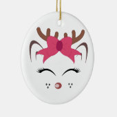 Niedliche Rentiere Keramik Ornament (Rechts)