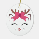 Niedliche Rentiere Keramik Ornament (Links)