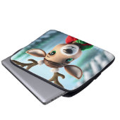 Niedliche Rentiere Laptopschutzhülle (Vorne Knopf)