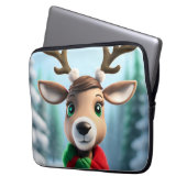 Niedliche Rentiere Laptopschutzhülle (Vorderseite Links)
