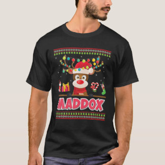 Niedliche Rentiere Maddox Frohe Weihnachtszeit Wei T-Shirt