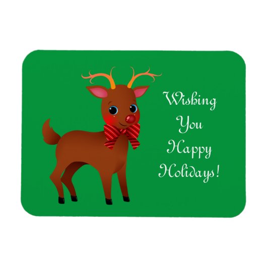 Niedliche Rentiere Magnet (Horizontal)