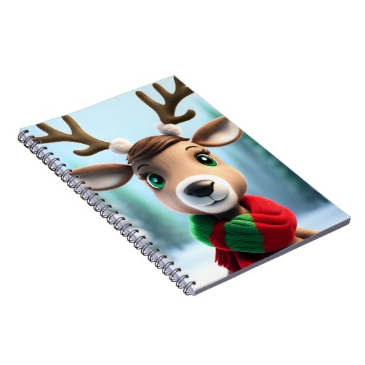 Niedliche Rentiere Notizblock (Rechte Seite)