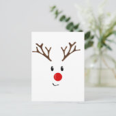 Niedliche Rentiere Postkarte (Stehend Vorderseite)