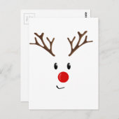 Niedliche Rentiere Postkarte (Vorne/Hinten)