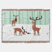 Niedliche Rentiere werfen Decke (Vorderseite)