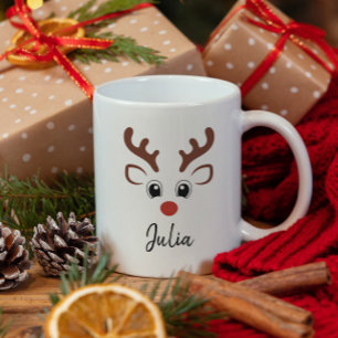 Niedliche Rentierername Weihnachtsfeier Tasse