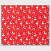 Niedliche Rentierpackung, Weihnachtsverpackung Geschenkpapier (Flach)