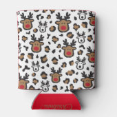 Niedliche Rentierweihnacht Dosenkühler (Rückseite)