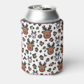 Niedliche Rentierweihnacht Dosenkühler (Kanne Rückseite)