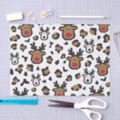 Niedliche Rentierweihnacht Seidenpapier (Handwerk)