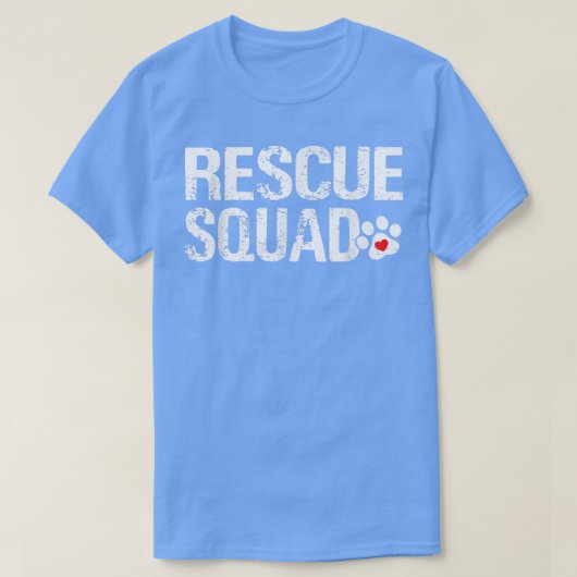 Niedliche Rescue Squad gestörte Tiere Hunde Katzen T-Shirt (Design vorne)
