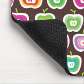 Niedliche retro Apfelfruchtmuster moue Auflage Mousepad (Ecke)