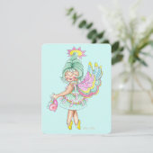 Niedliche Retro-Aquarellkarte Feiertagskarte (Stehend Vorderseite)