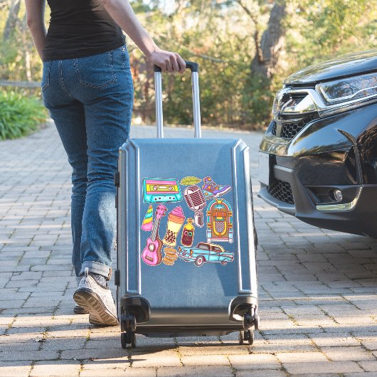 Niedliche Retro Aufkleber (Koffer Insitu)