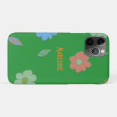 Niedliche Retro-Blume Case-Mate iPhone Hülle (Rückseite (Horizontal))