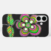 Niedliche Retro-Blume Case-Mate iPhone Hülle (Rückseite (Horizontal))