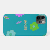 Niedliche Retro-Blume Case-Mate iPhone Hülle (Rückseite (Horizontal))