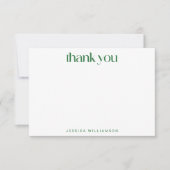 Niedliche Retro-Blume Graurosa Babydusche Dankeskarte (Vorderseite)