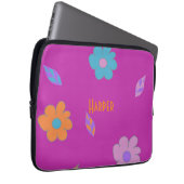 Niedliche Retro-Blume Laptopschutzhülle (Vorne Rechts)