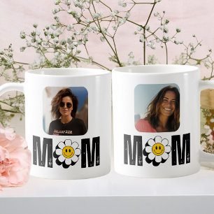 Niedliche Retro-Blume & "Mama", Spaß, kundenspezif Kaffeetasse