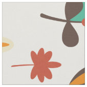Niedliche Retro-Blume und Folienzmuster Stoff (Nahaufnahme)