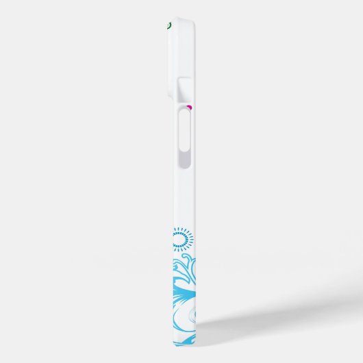 Niedliche Retro-Blume und Stars, Girlie Grunge Case-Mate iPhone Hülle (Rückseite / Links)