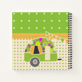 Niedliche Retro Campervan BUCKET LIST Paare nach M Notizblock (Rückseite)