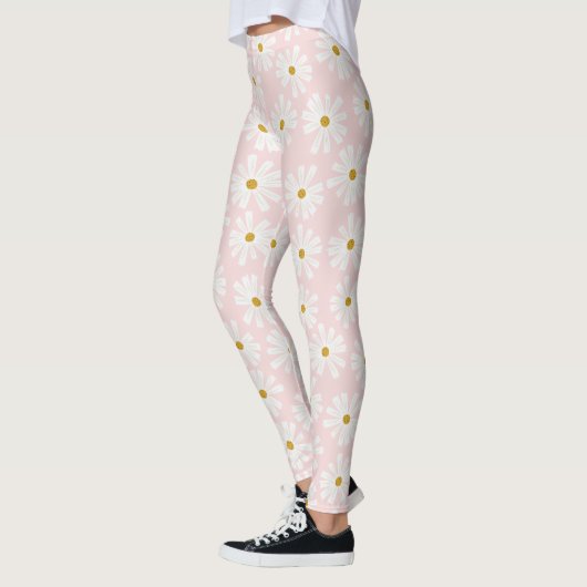 Niedliche Retro Daisy Muster Leggings (Links)