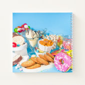 Niedliche Retro Desserts Notizblock (Rückseite)